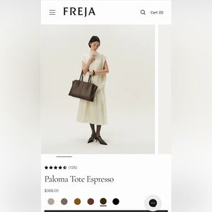 Freja Paloma Tote in Espresso